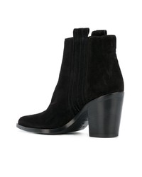 Bottines en daim noires Sartore