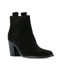 Bottines en daim noires Sartore