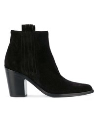 Bottines en daim noires Sartore