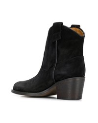 Bottines en daim noires Via Roma 15