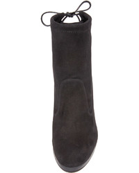 Bottines en daim noires Stuart Weitzman