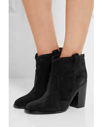 Bottines en daim noires Laurence Dacade