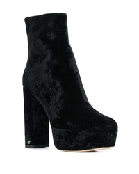 Bottines en daim noires Sergio Rossi