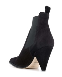 Bottines en daim noires Sergio Rossi