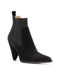 Bottines en daim noires Sergio Rossi