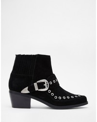 Bottines en daim noires Asos