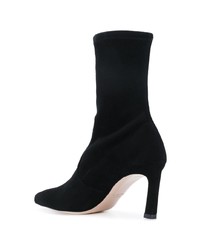 Bottines en daim noires Stuart Weitzman