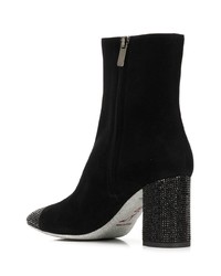 Bottines en daim noires Rene Caovilla