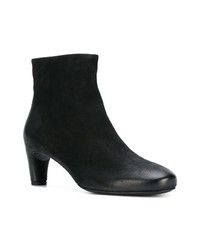 Bottines en daim noires Del Carlo