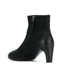 Bottines en daim noires Del Carlo