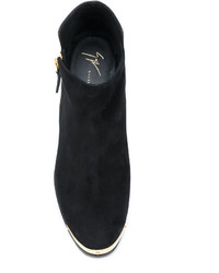 Bottines en daim noires Giuseppe Zanotti Design