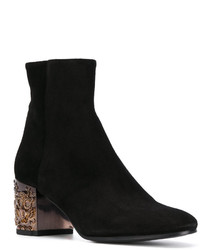 Bottines en daim noires Strategia