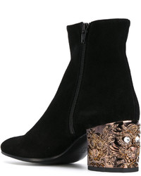 Bottines en daim noires Strategia