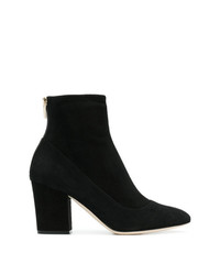 Bottines en daim noires Sergio Rossi