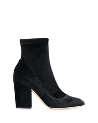 Bottines en daim noires Sergio Rossi