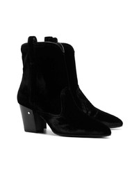 Bottines en daim noires Laurence Dacade