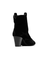 Bottines en daim noires Laurence Dacade