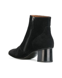 Bottines en daim noires Silvano Sassetti