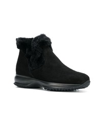 Bottines en daim noires Hogan