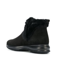 Bottines en daim noires Hogan