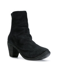 Bottines en daim noires Guidi