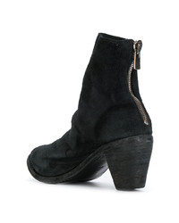 Bottines en daim noires Guidi