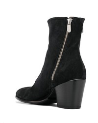 Bottines en daim noires Rocco P.