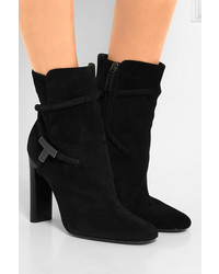 Bottines en daim noires Tom Ford