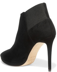 Bottines en daim noires Jimmy Choo