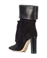 Bottines en daim noires Saint Laurent