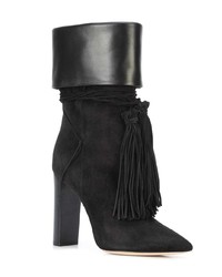 Bottines en daim noires Saint Laurent