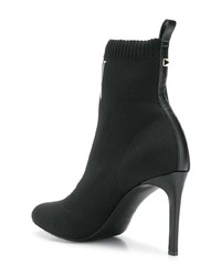 Bottines en daim noires Valentino