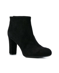 Bottines en daim noires Del Carlo