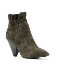 Bottines en daim olive Ash