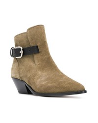 Bottines en daim olive Isabel Marant Etoile