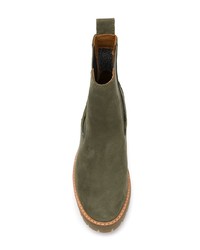 Bottines en daim olive Timberland