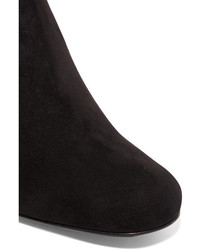 Bottines en daim ornées noires Saint Laurent