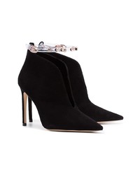 Bottines en daim ornées noires Sophia Webster