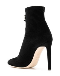 Bottines en daim ornées noires Giuseppe Zanotti Design