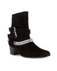 Bottines en daim ornées noires Amiri