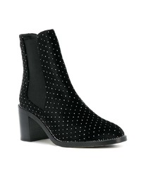 Bottines en daim ornées noires Jimmy Choo