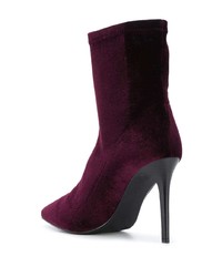 Bottines en daim pourpre foncé Kendall & Kylie