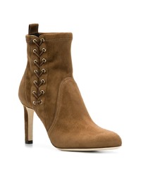 Bottines en daim tabac Jimmy Choo