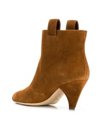 Bottines en daim tabac Laurence Dacade