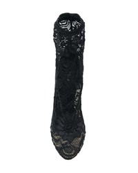 Bottines en dentelle noires Dolce & Gabbana
