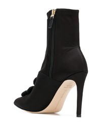 Bottines en satin noires Chloe Gosselin