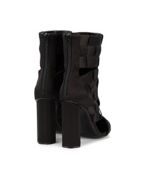 Bottines en satin noires Marco De Vincenzo