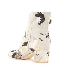 Bottines en toile beiges Laurence Dacade