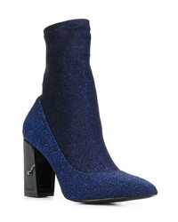 Bottines en toile bleu marine Kat Maconie