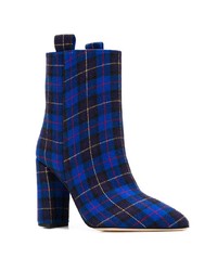 Bottines en toile bleu marine Paris Texas